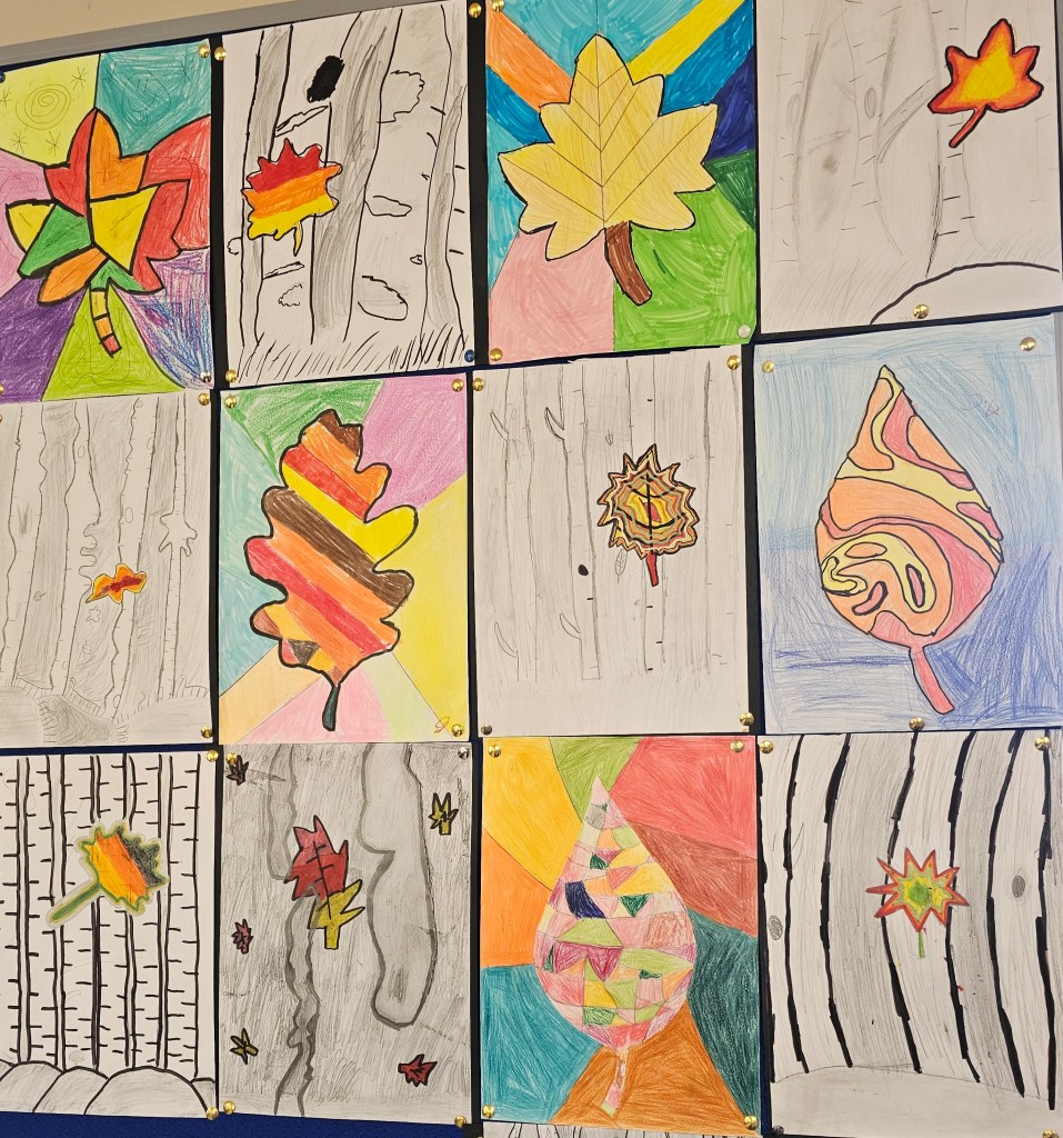 Selection of Autumn leaf art